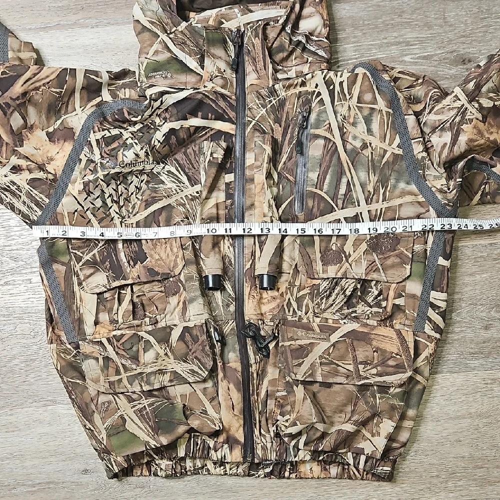 Columbia Men's PHG Omni Heat Tech Waterproof  Camouflage Jacket Size Medium